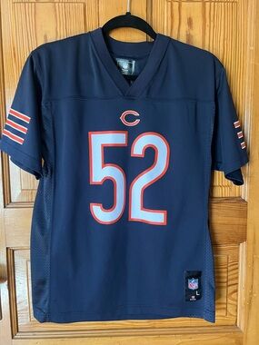 NFL Navy and Orange #52 Youth Football Jersey